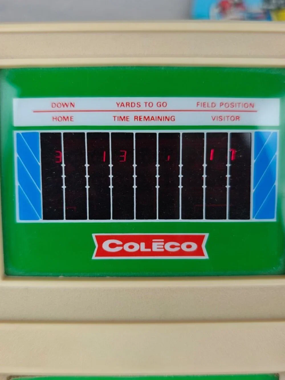 Vintage Coleco Electronic Quarterback Handheld Game 1978 w/Original Packaging
